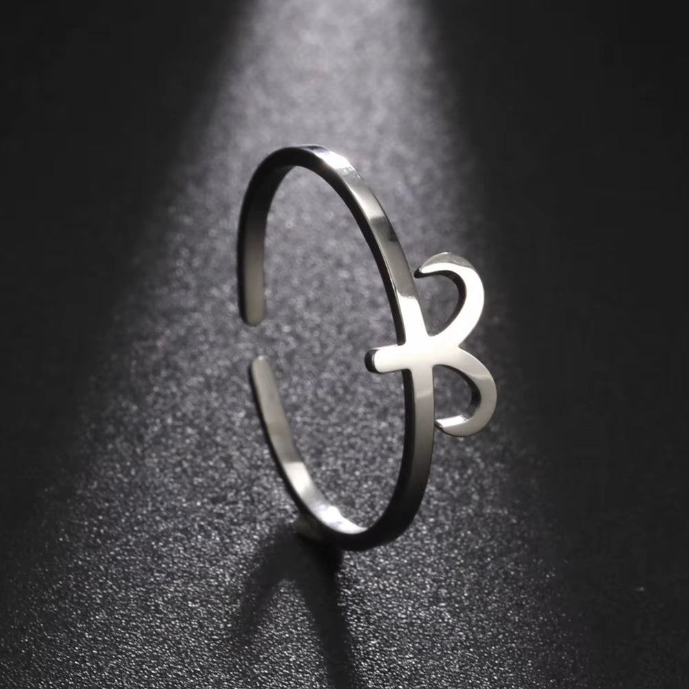 12 Zodiac Ring Stainless Steel 12 Constellation Leo Virgo Aries Scorpio Open Finger Ring Minimalist Jewelry Birthday Gift