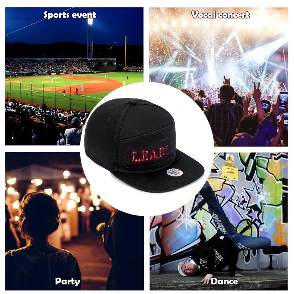 Bluetooth Led Hat Display